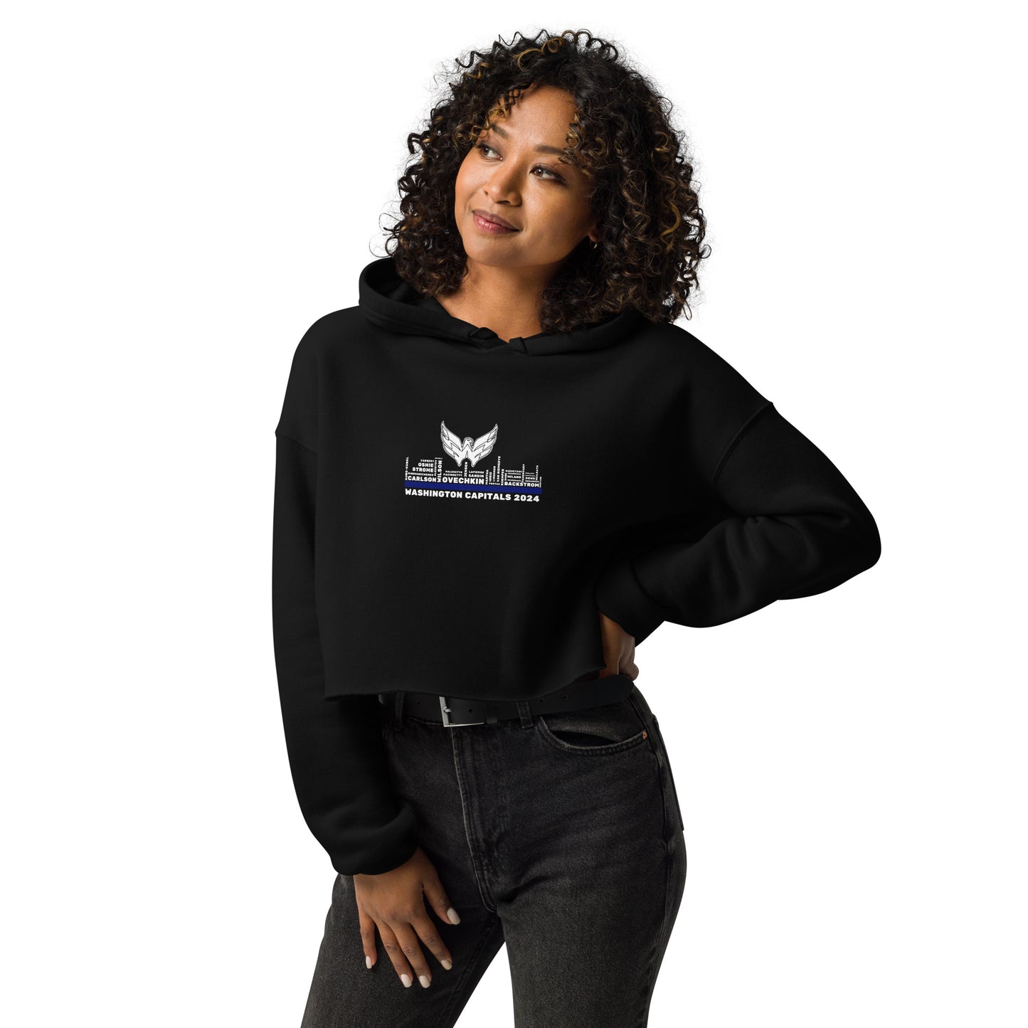 Let's Go Caps Team Crop Hoodie