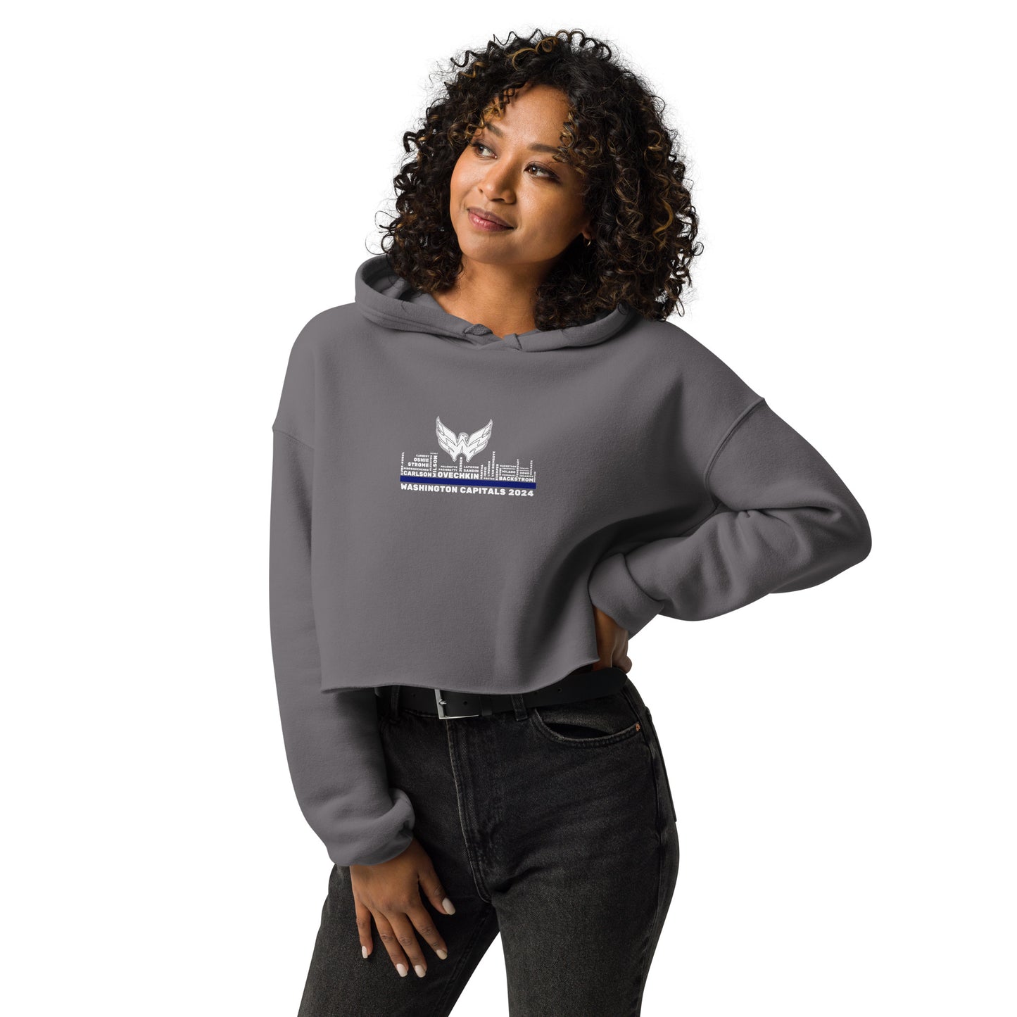 Let's Go Caps Team Crop Hoodie