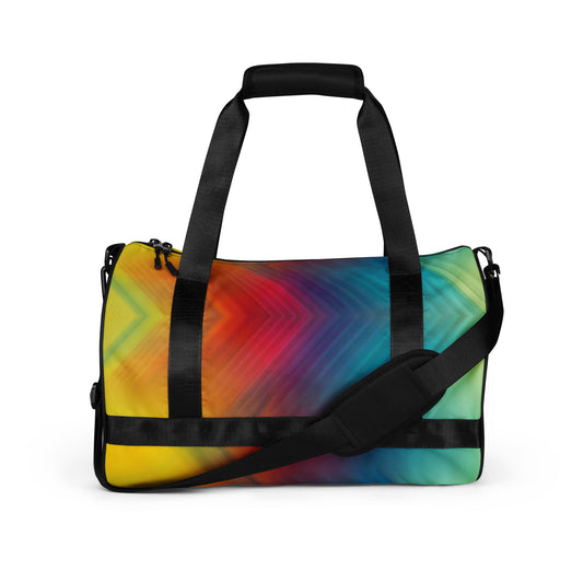 Chevron Rainbow Gym Bag