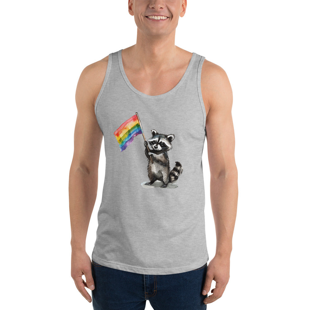 Racoon Pride Flag Tank Top