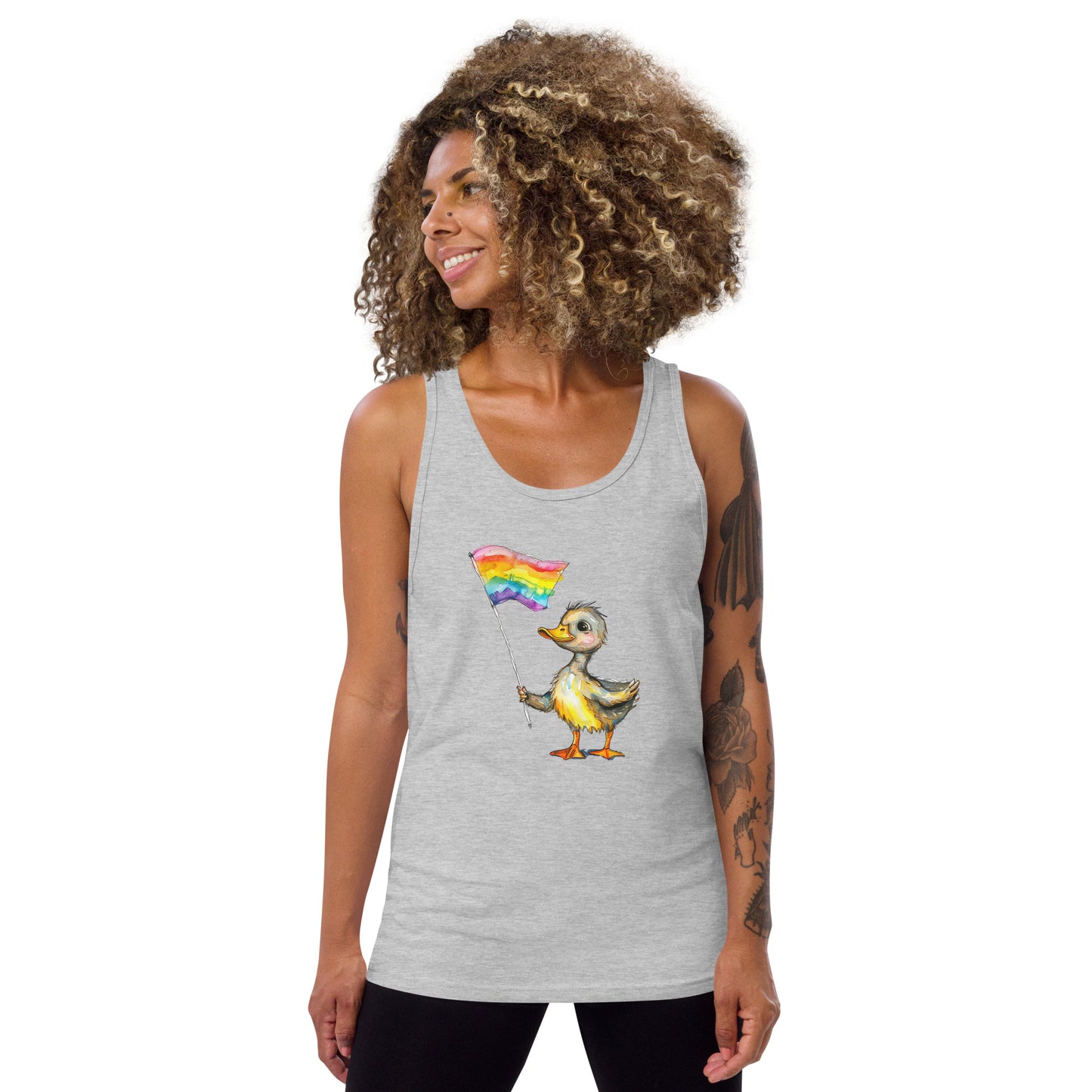 Duckling Pride Flag Tank Top