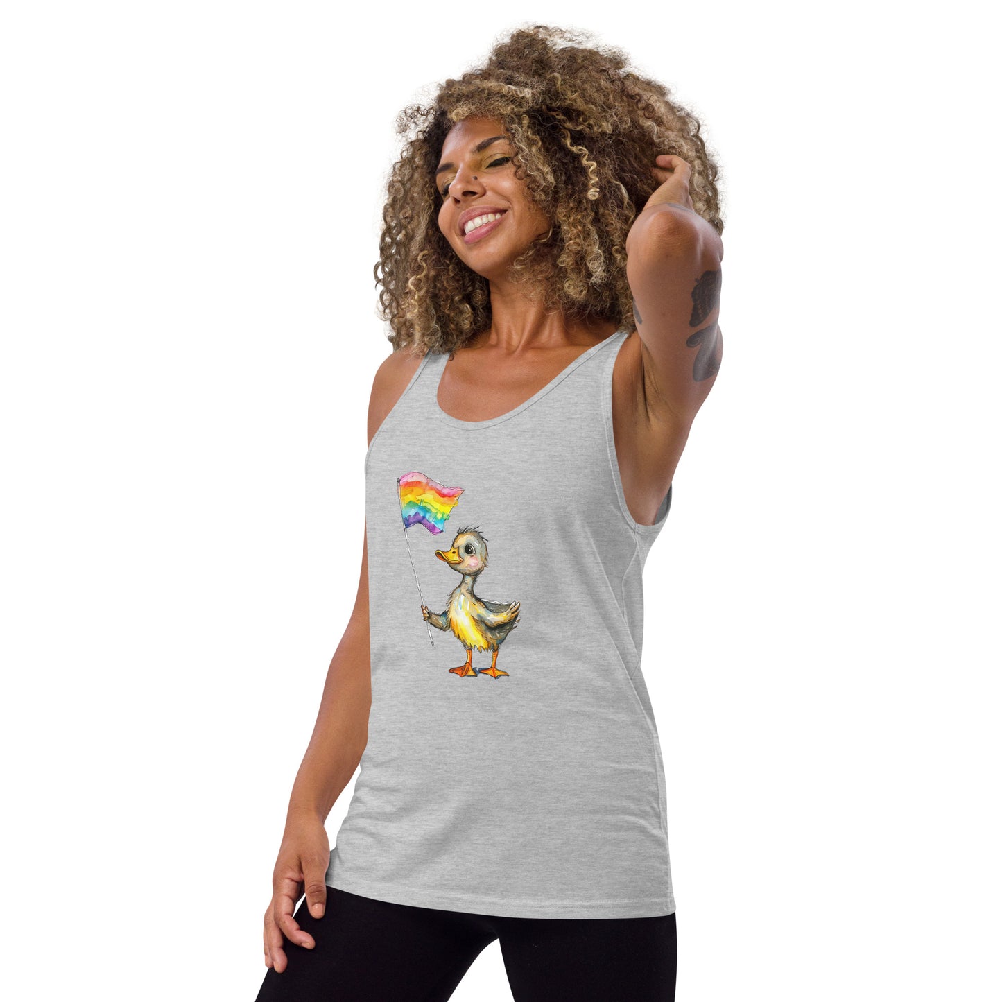 Duckling Pride Flag Tank Top