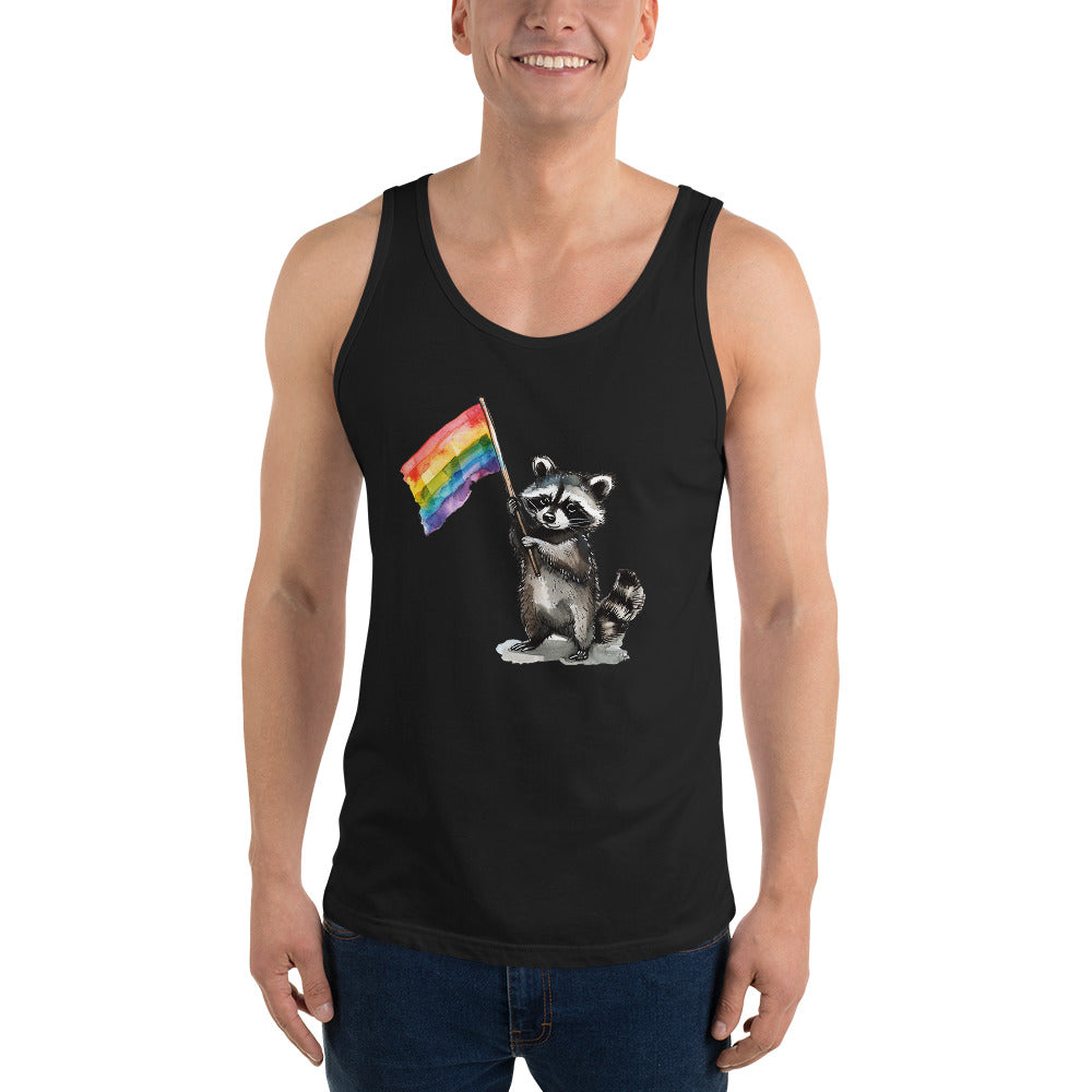 Racoon Pride Flag Tank Top