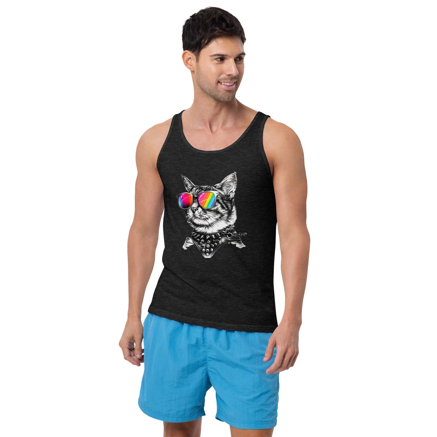 Leather Puss Pride Tank Top