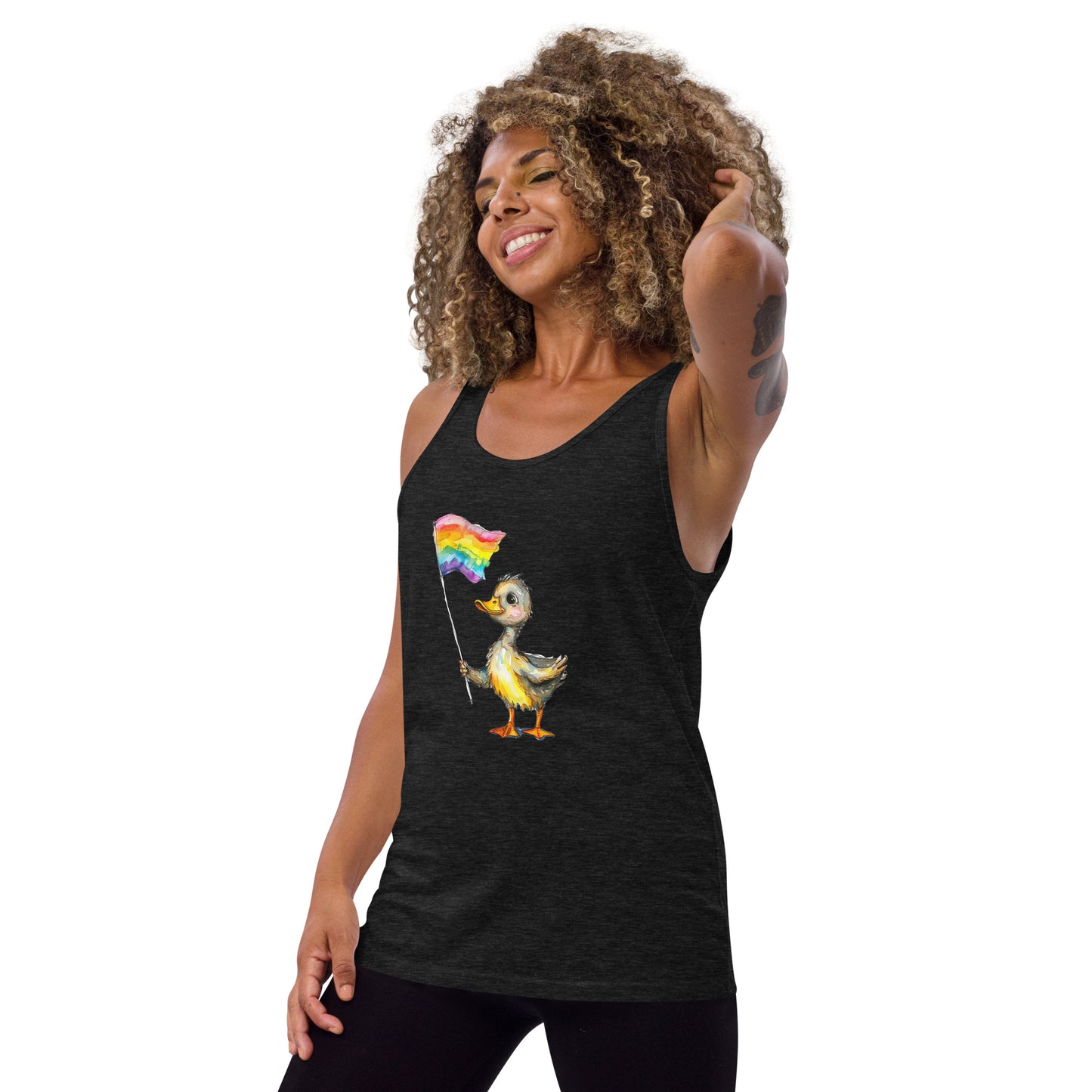 Duckling Pride Flag Tank Top