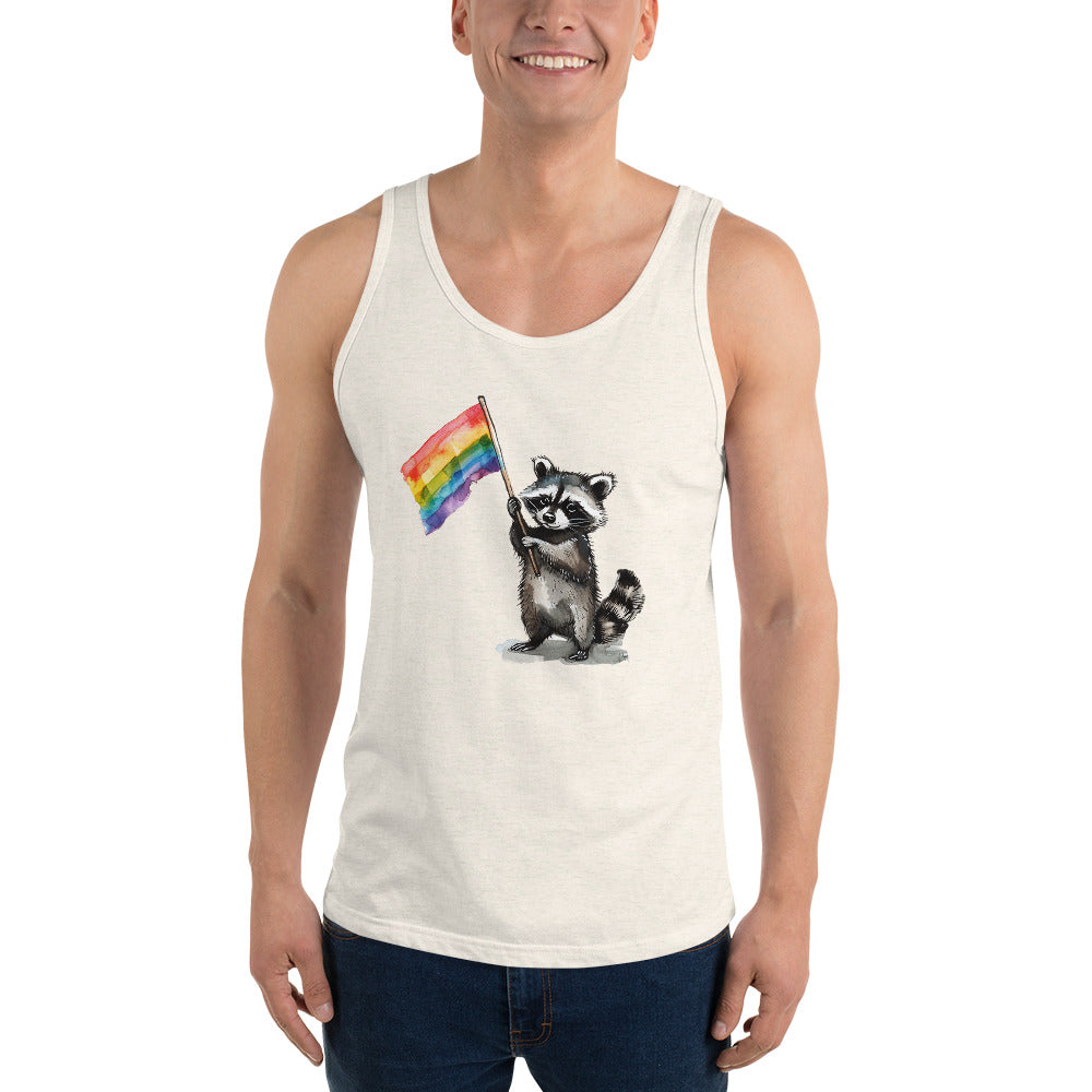 Racoon Pride Flag Tank Top