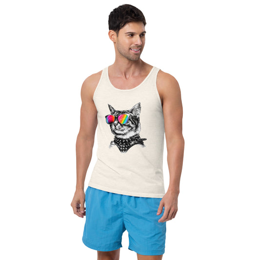 Leather Puss Pride Tank Top