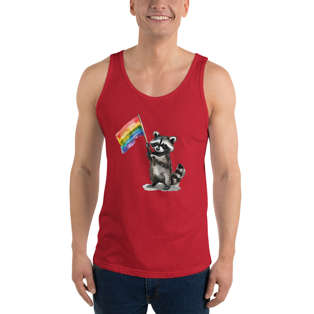 Racoon Pride Flag Tank Top