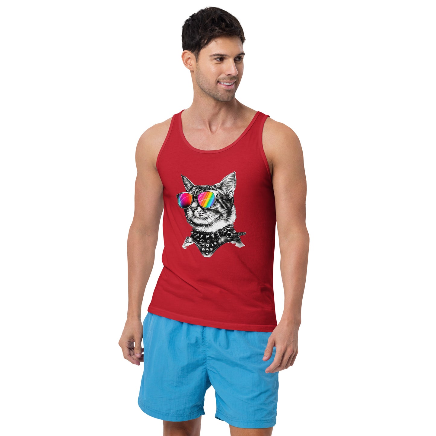 Leather Puss Pride Tank Top