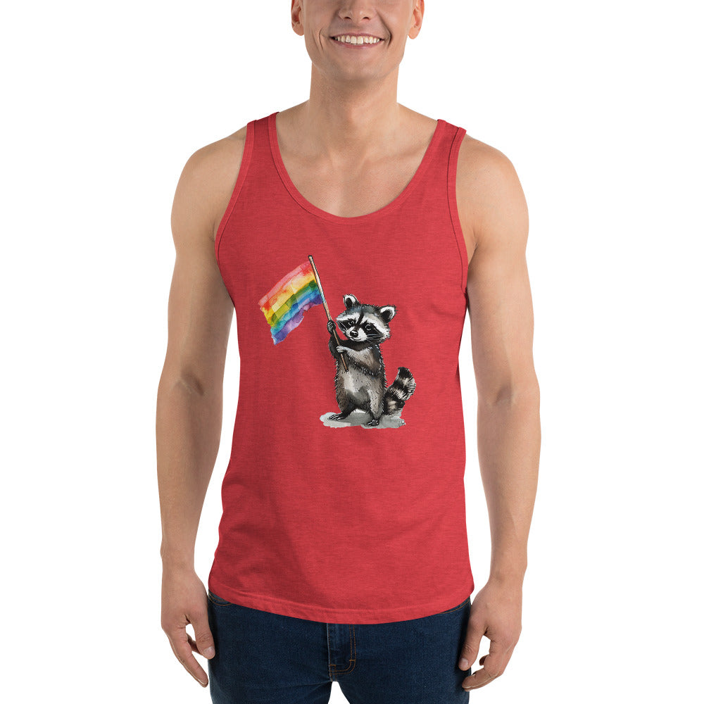 Racoon Pride Flag Tank Top