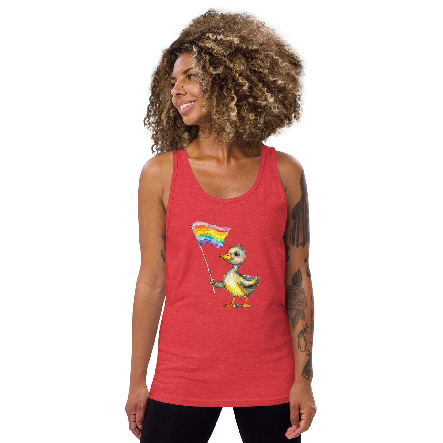 Duckling Pride Flag Tank Top