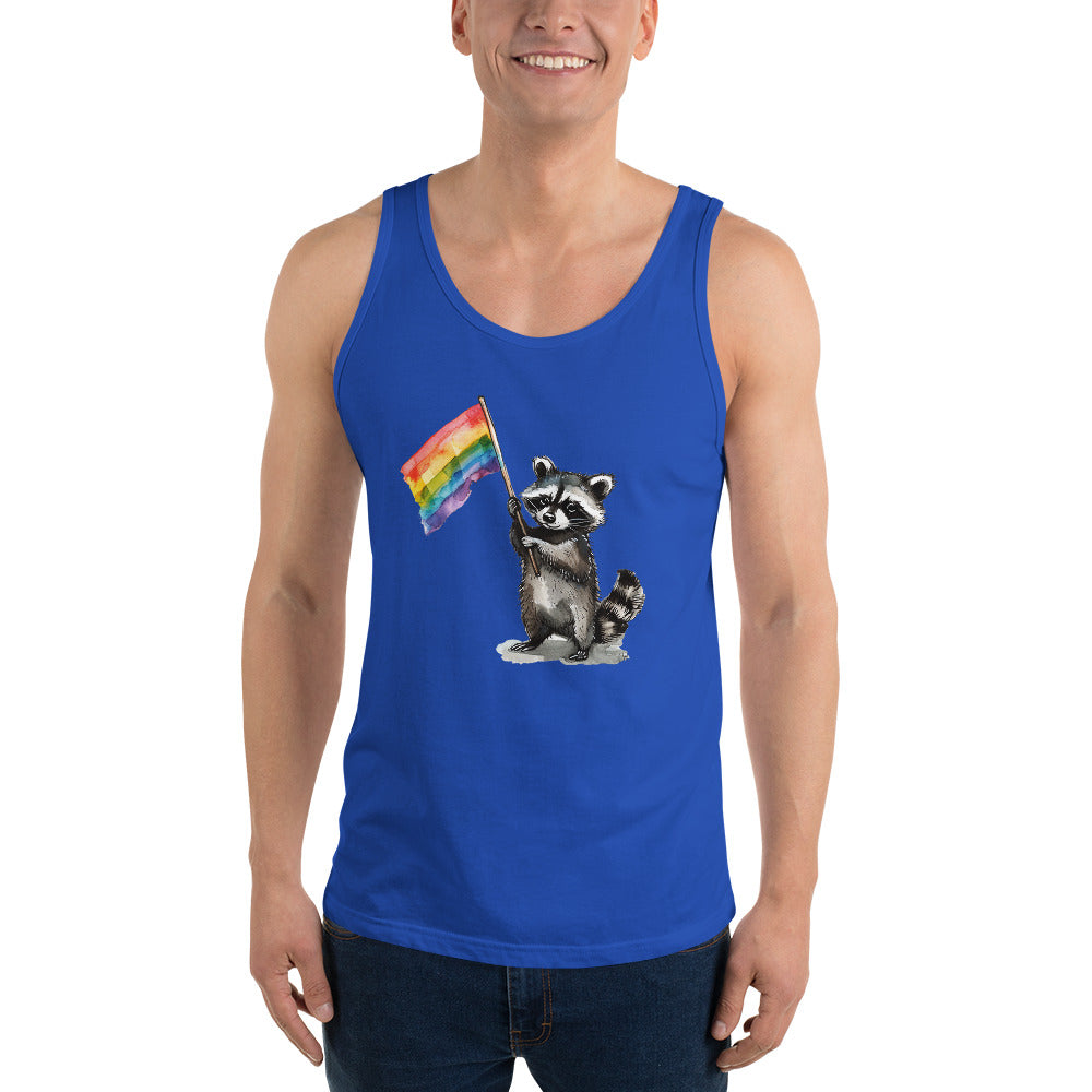 Racoon Pride Flag Tank Top