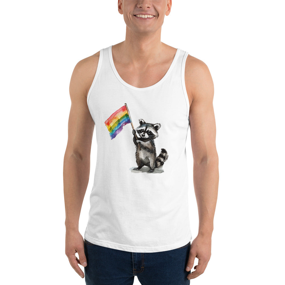 Racoon Pride Flag Tank Top