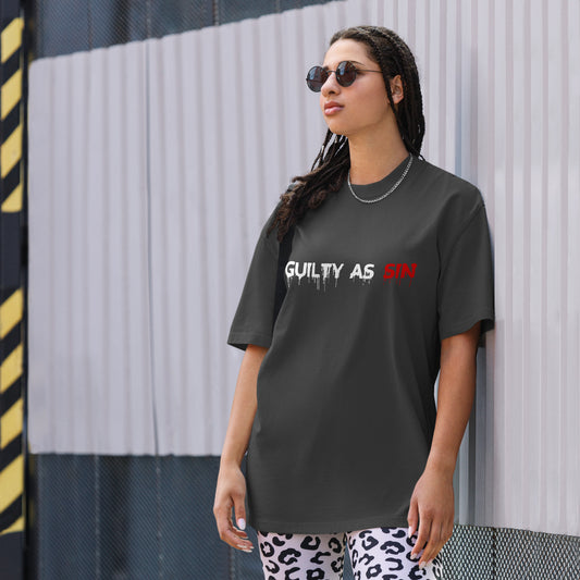 Guilty as Sin Oversized faded tee