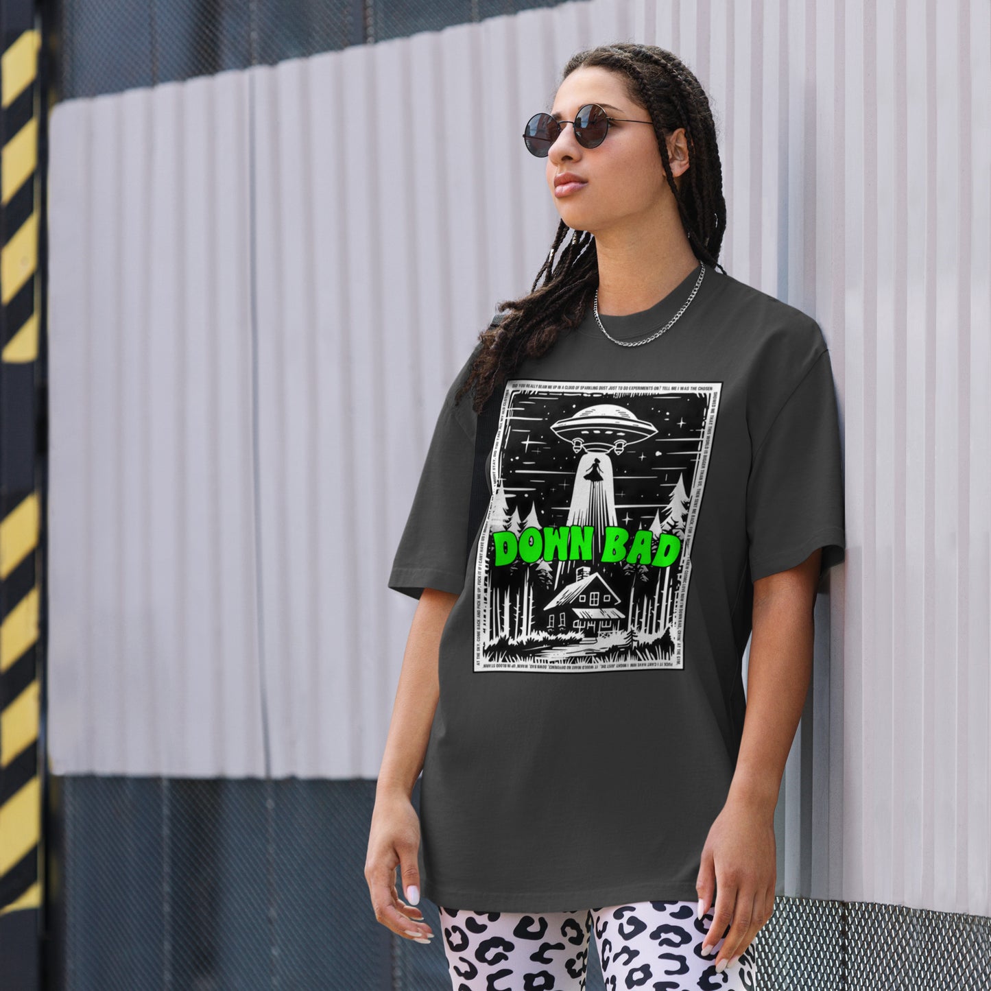 Down Bad Alien Oversized Tee