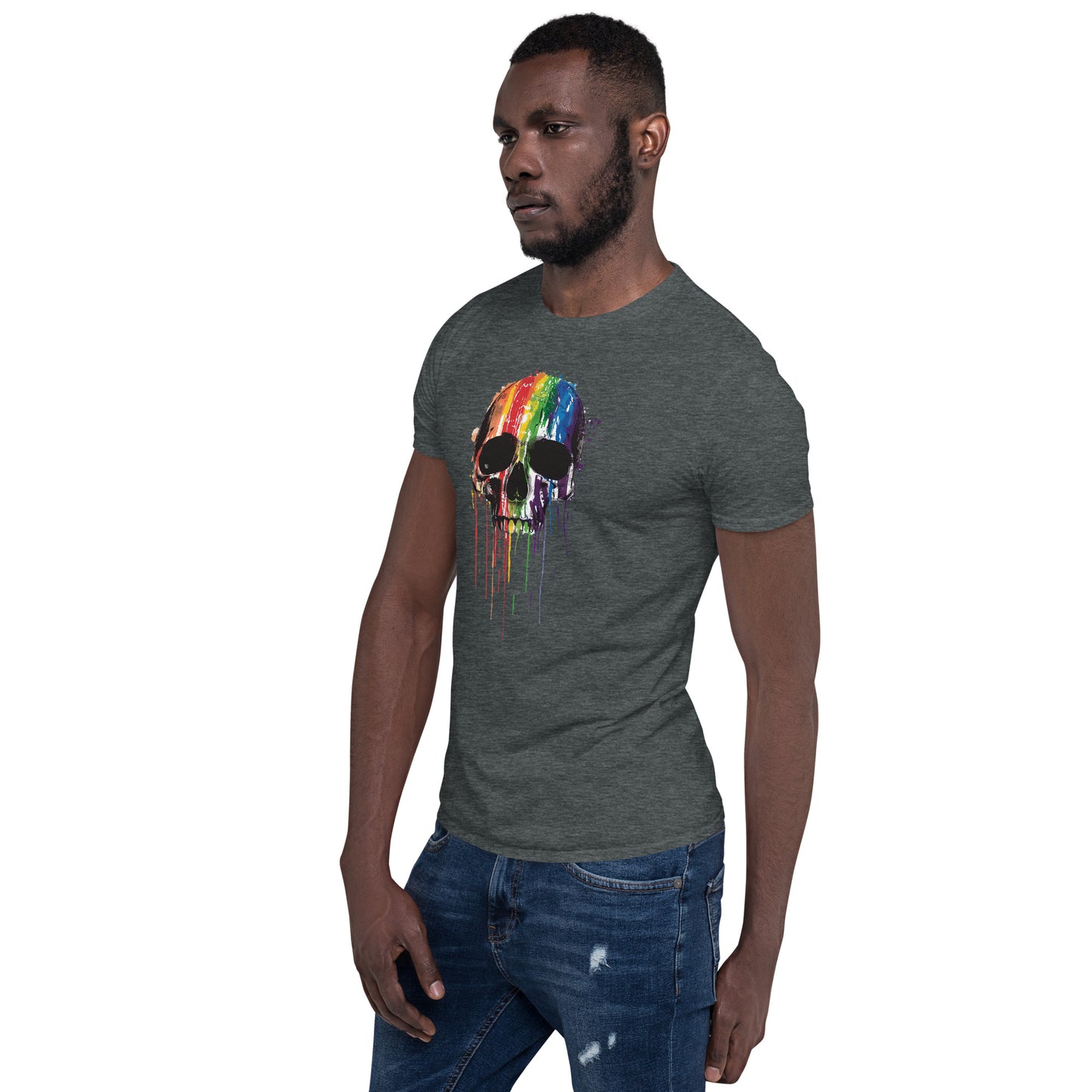 Skull Drip Rainbow Pride T-Shirt