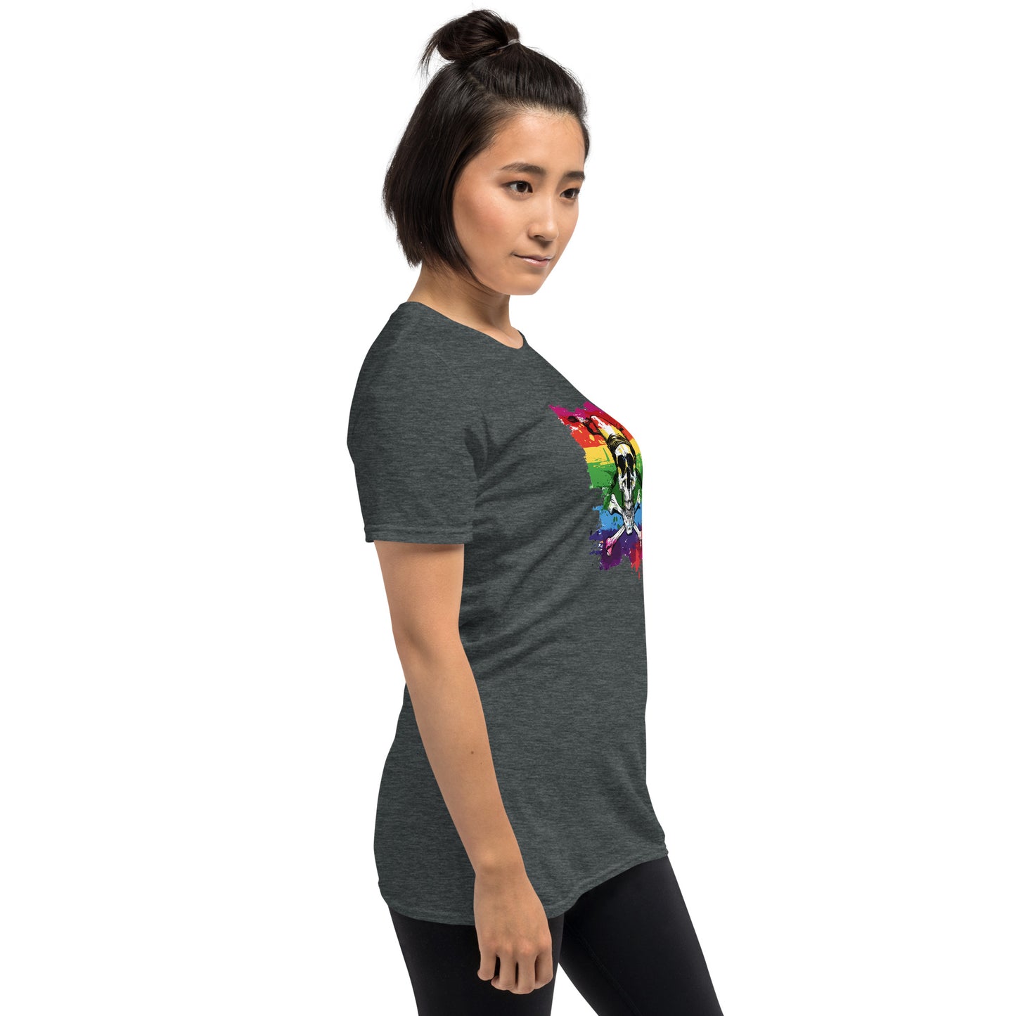 Pirate Rainbow Skull Flag Pride T-Shirt