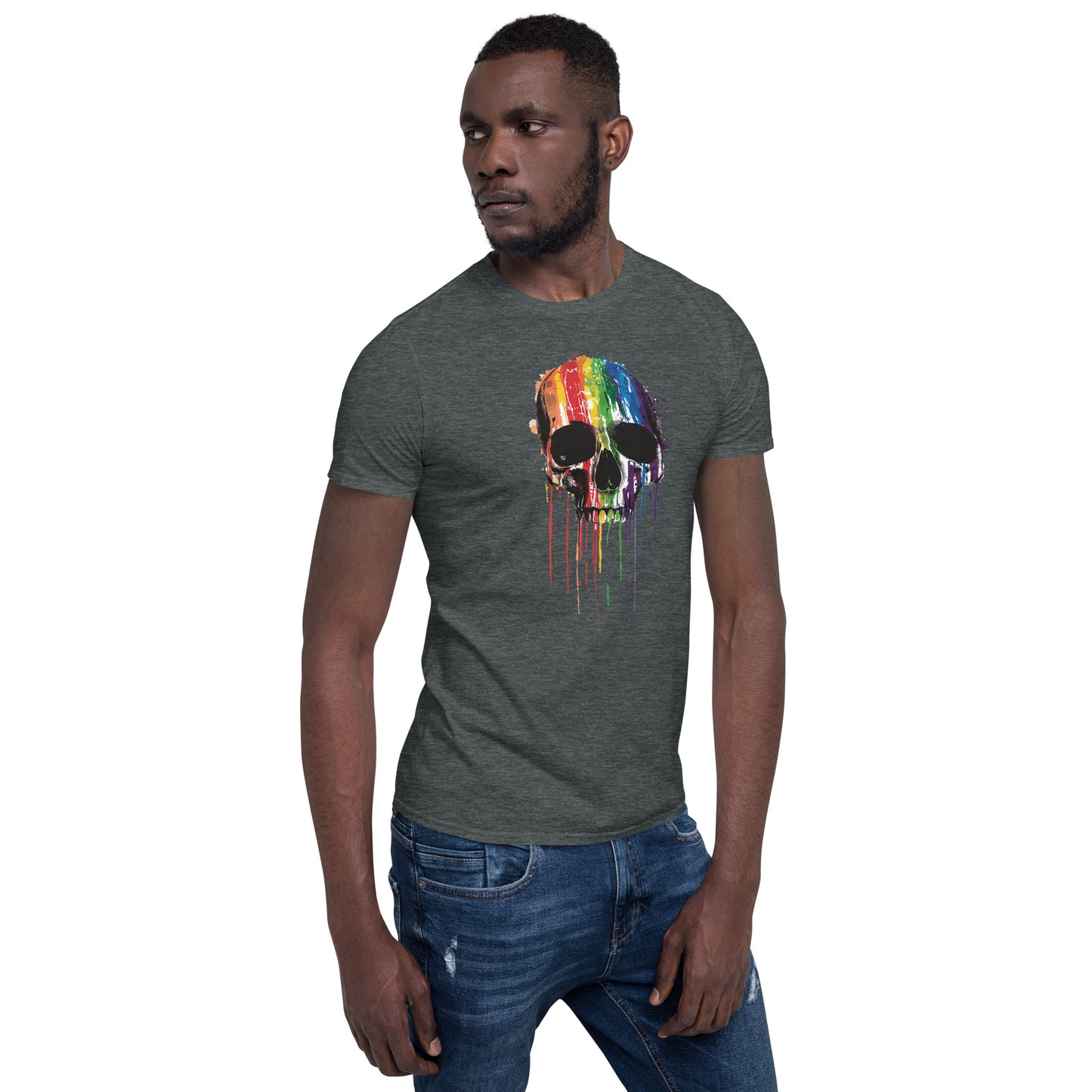 Skull Drip Rainbow Pride T-Shirt