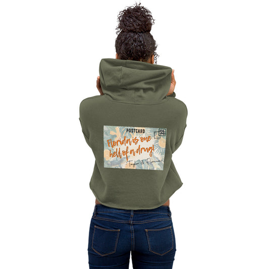 Greetings From Florida Cropped Hoodie