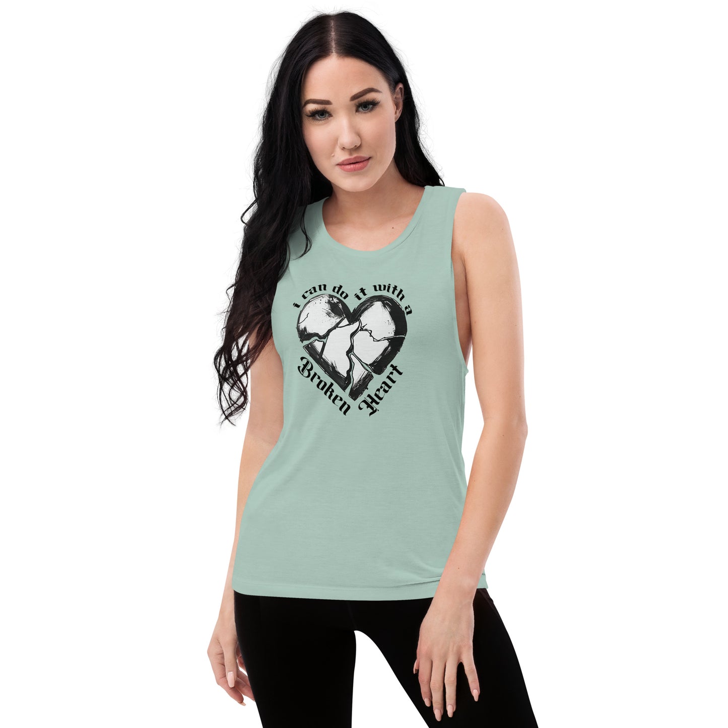 With a Broken Heart Ladies’ Tank