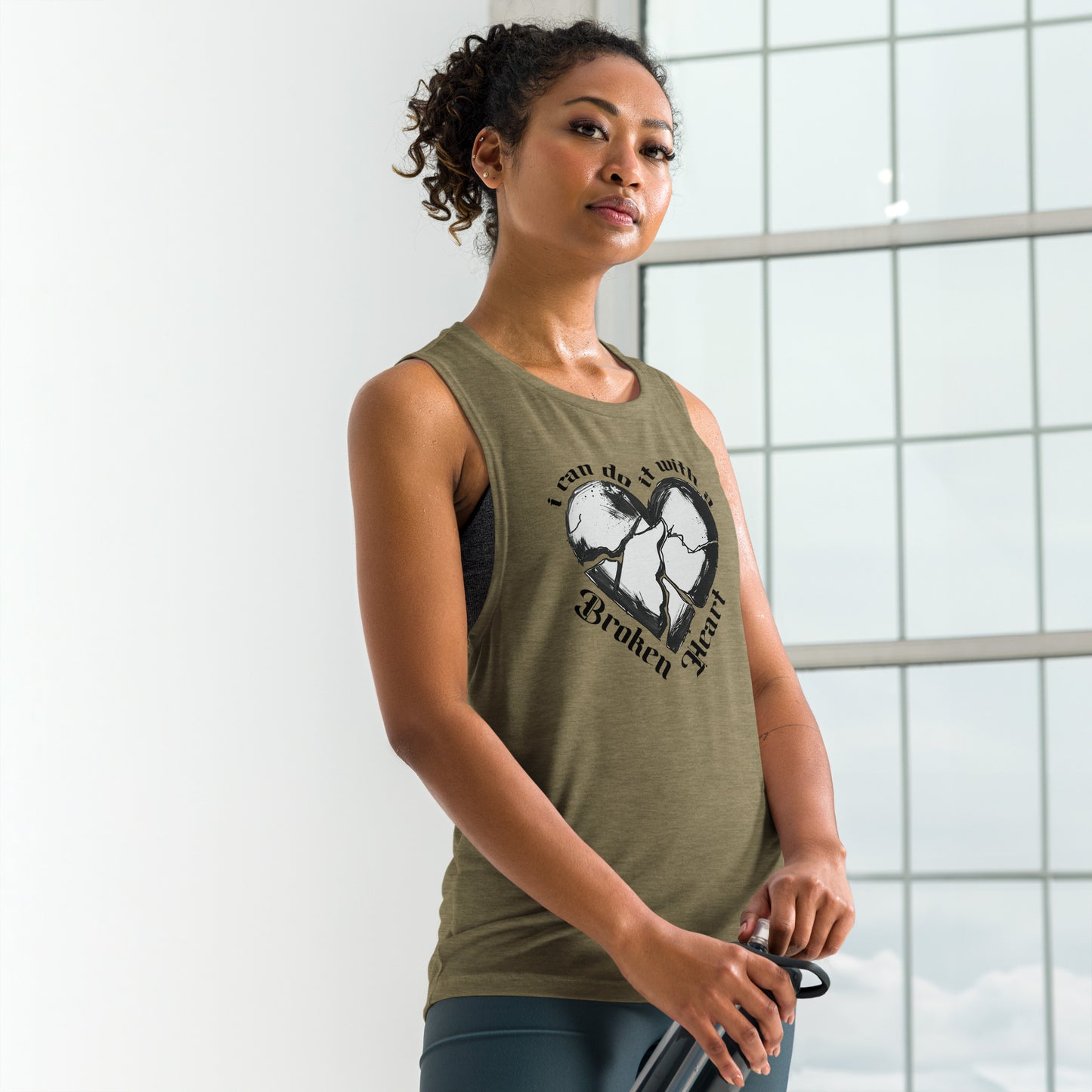 With a Broken Heart Ladies’ Tank